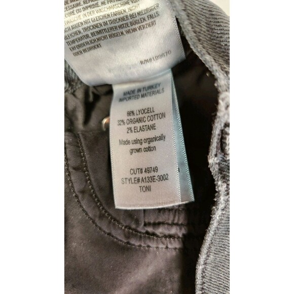 AGOLDE 90's Crop Mid Rise Loose Straight Jeans Black 27 - Picture 8 of 10